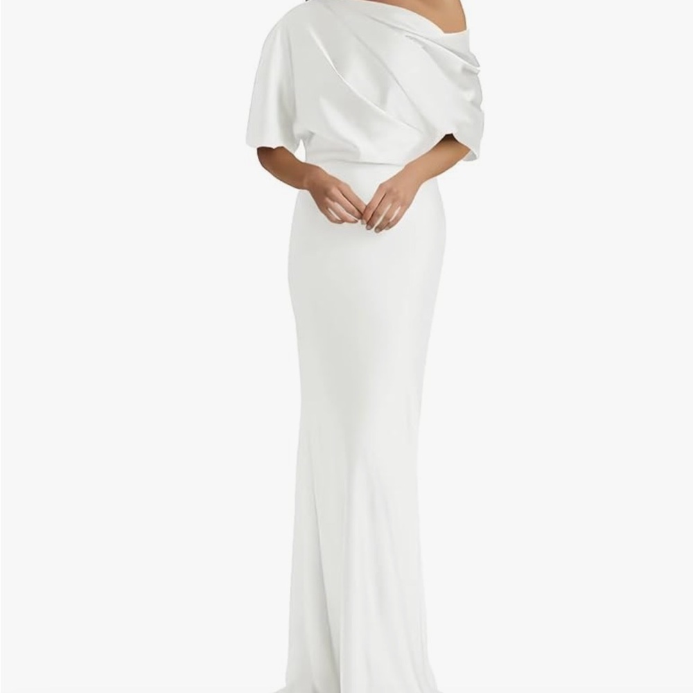 Elegant Off-Shoulder White Dress